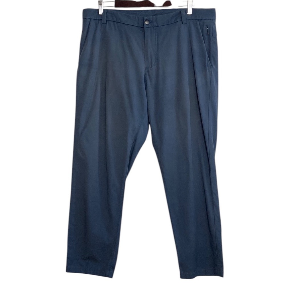 Lululemon Pants Mens 36 x 27 Blue Gray Qwick Chino Straight Leg Business Casual
